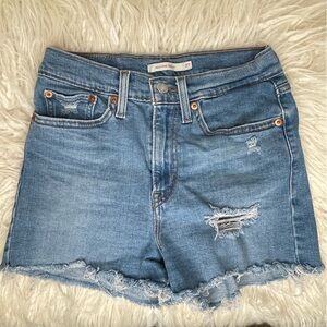 Levis Jean Shorts High Rise Size 27